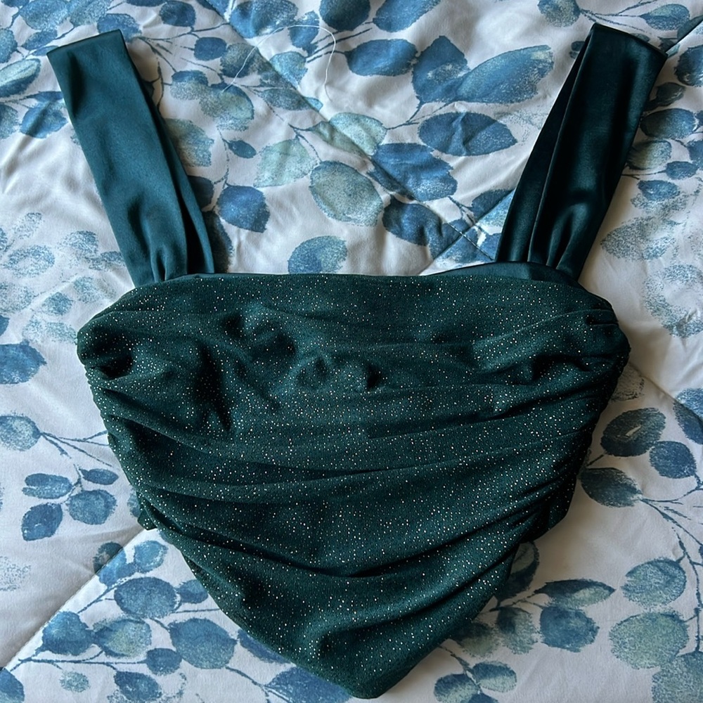 Windsor Teal Shine Corset Top